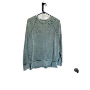 VICTORIA'S SECRET PINK Teddy Bear Sweatshirt Green Loungewear Women's Size Small